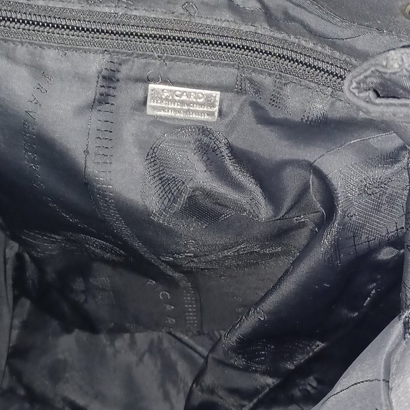 Picard Black Nylon Leather backpack